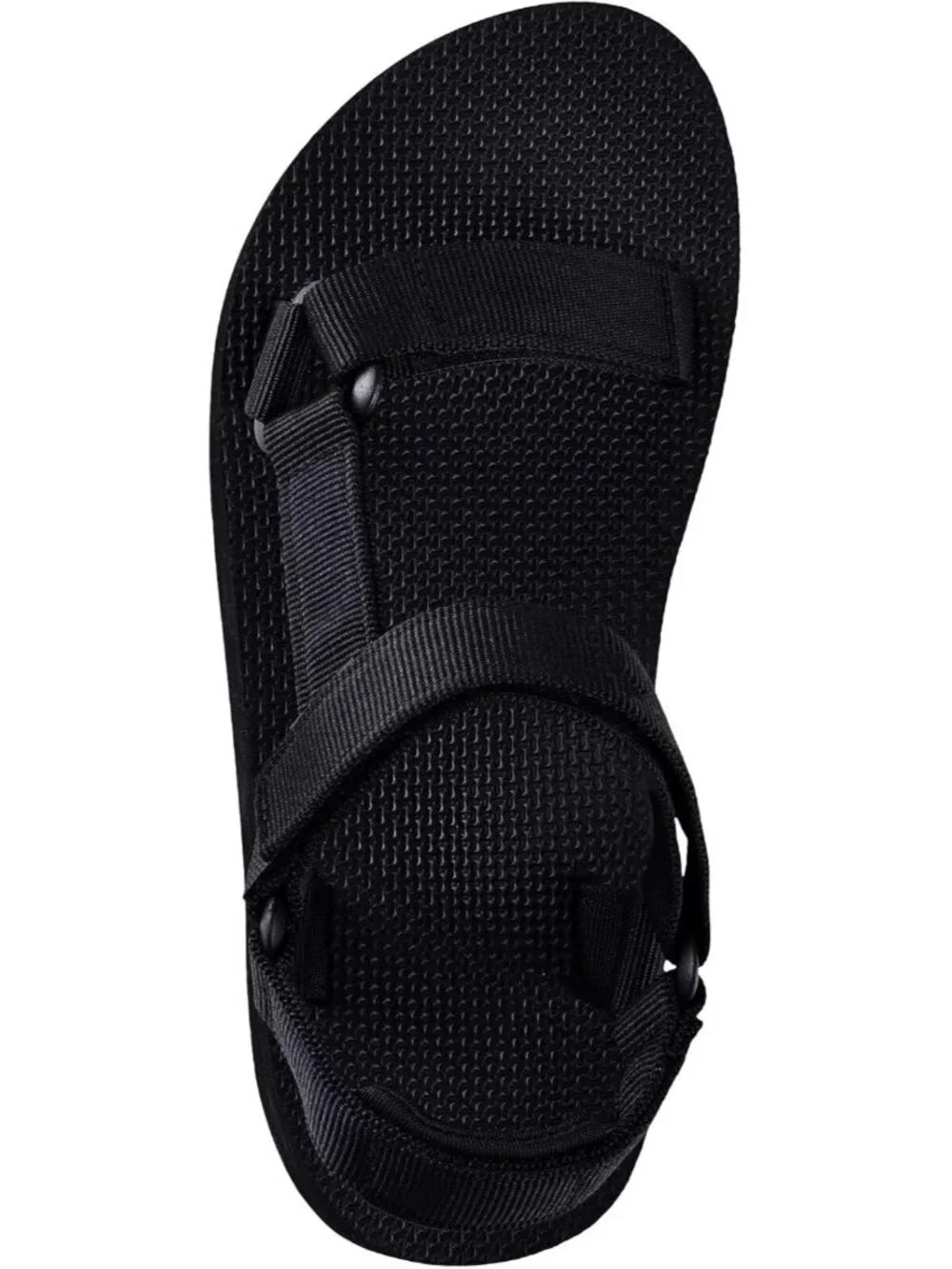 Women's Black Hiking Sandals with-Arch-Support Webbing-Outdoor Beach Water
